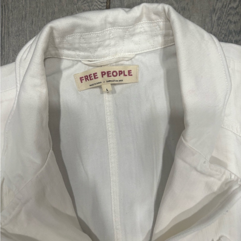 Free People Lila Cardigan White Size Large - Picture 4 of 8